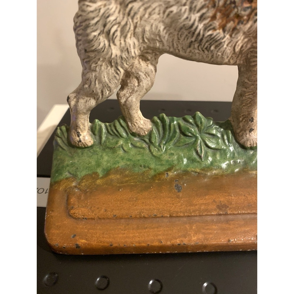 Hubley Cast Iron Airedale Fox Terrier Dog Bookend Doorstop #294 Vintage Fine - Picture 16 of 16